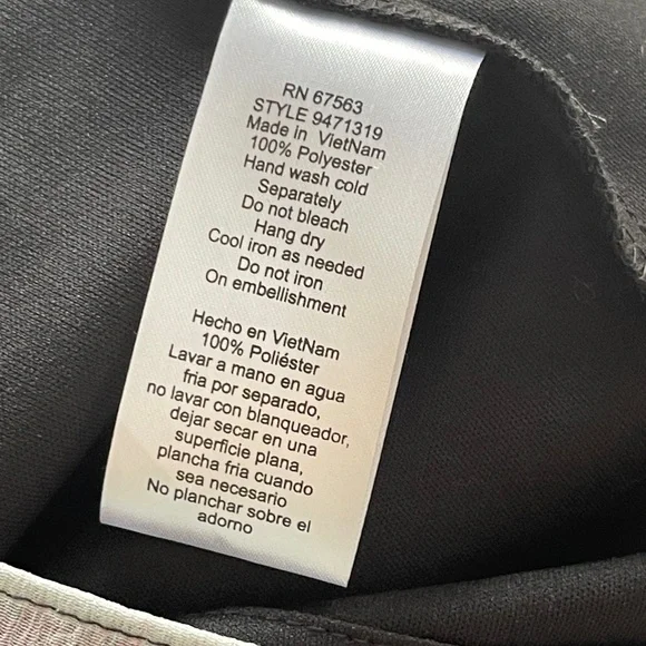 SLNY Flowy Black & Pink Floral Dress Size 14W - Picture 6 of 7